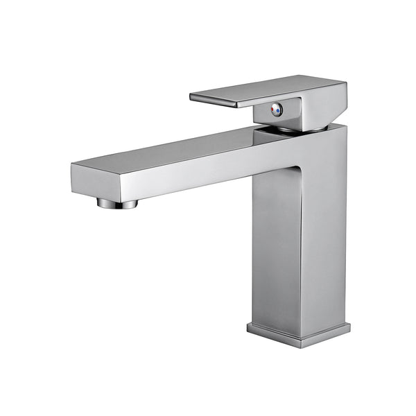 Squared Wide Chrome Basin Tap