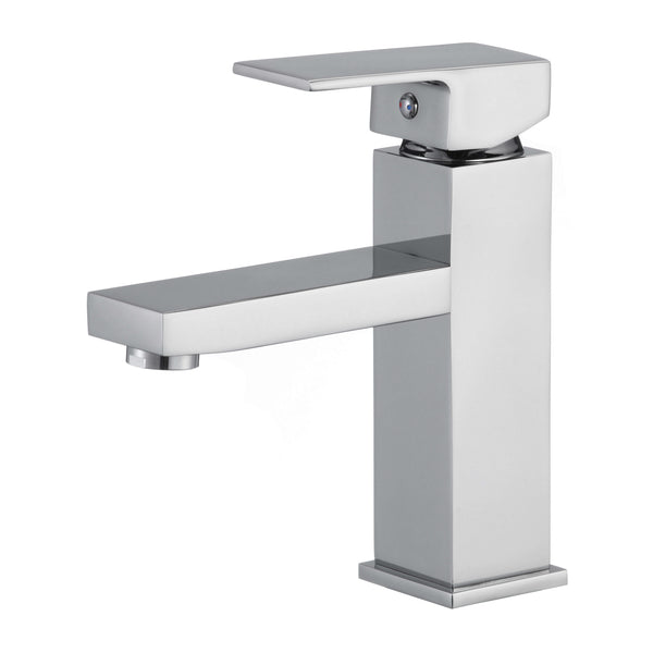 Squared Chrome Basin Tap