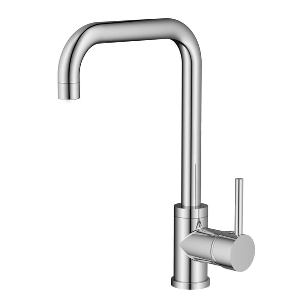 Chrome Curved Kitchen Tap