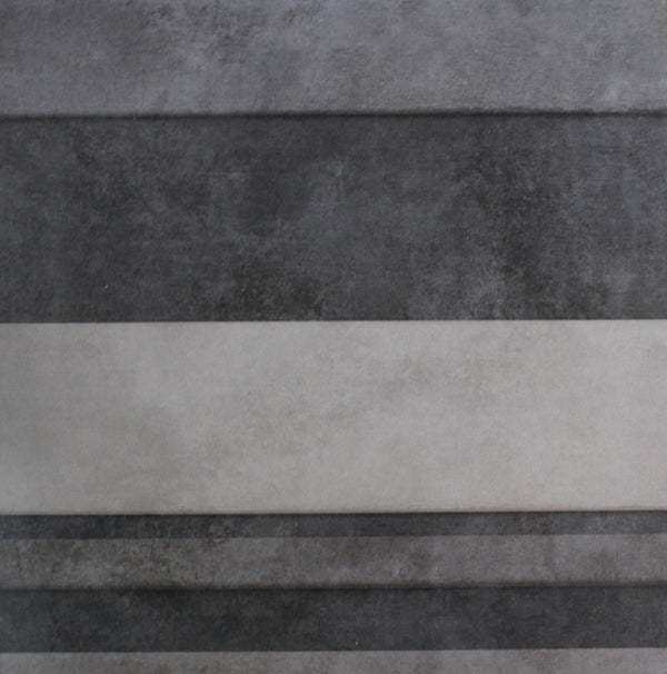 600x600 Rustic Striped Grey Tile