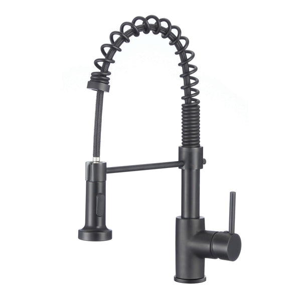 Non Pull Down Matt Black Kitchen Tap