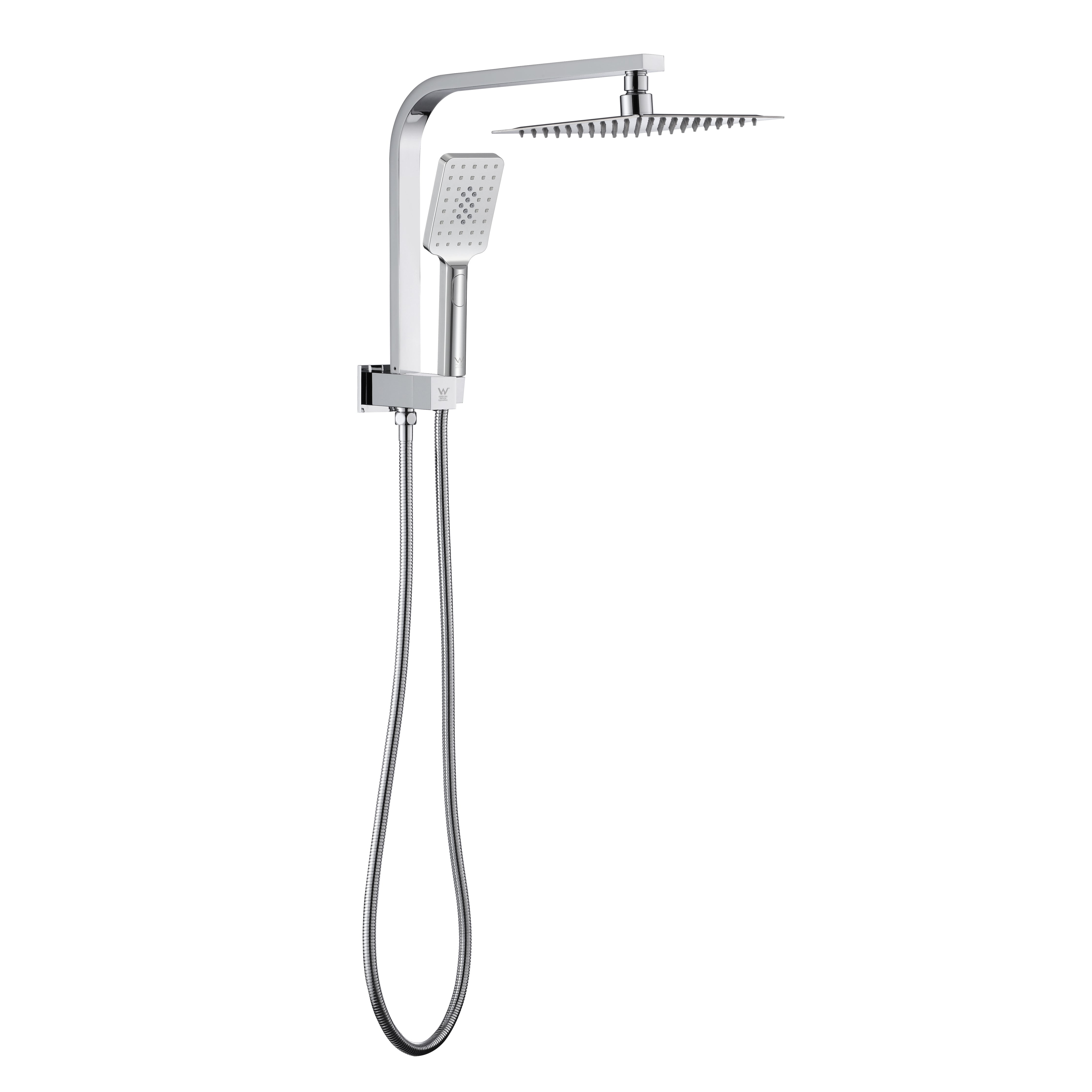 Modern Square Shower Rail Chrome – One Trade Stop